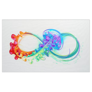 Tela Infinidad con las medusas del arcoiris