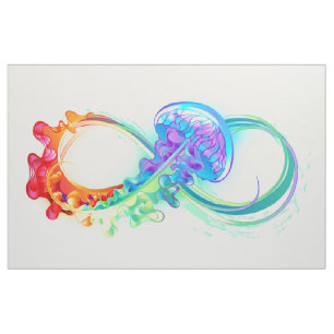 Tela Infinidad con las medusas del arcoiris