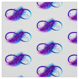 Tela Infinito con pluma púrpura