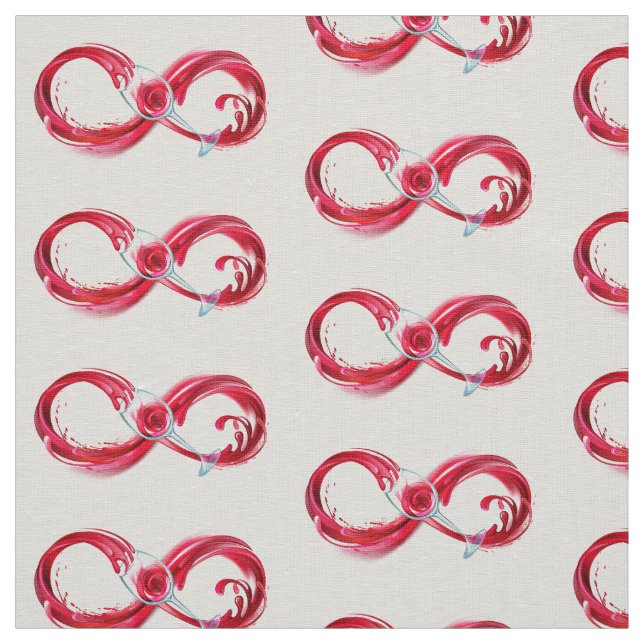 Tela Infinito con vino Rojo (Retal)