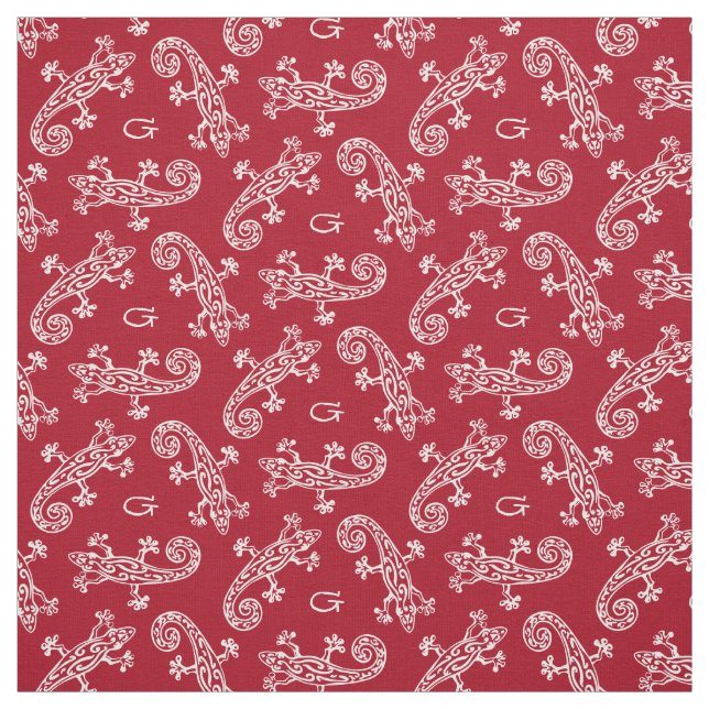 tela inicial con estampado reptil de Geckos person (Retal)