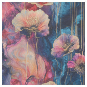 Tela Inky Floral Cosmos