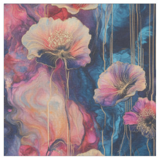 Tela Inky Floral Cosmos