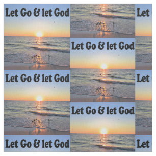 TELA INSPIRACIÓN DEJEMOS IR Y DEJAR QUE DIOS SUNRISE FO