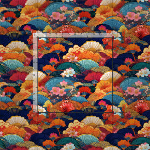 tela inspirada en el kimono japonés