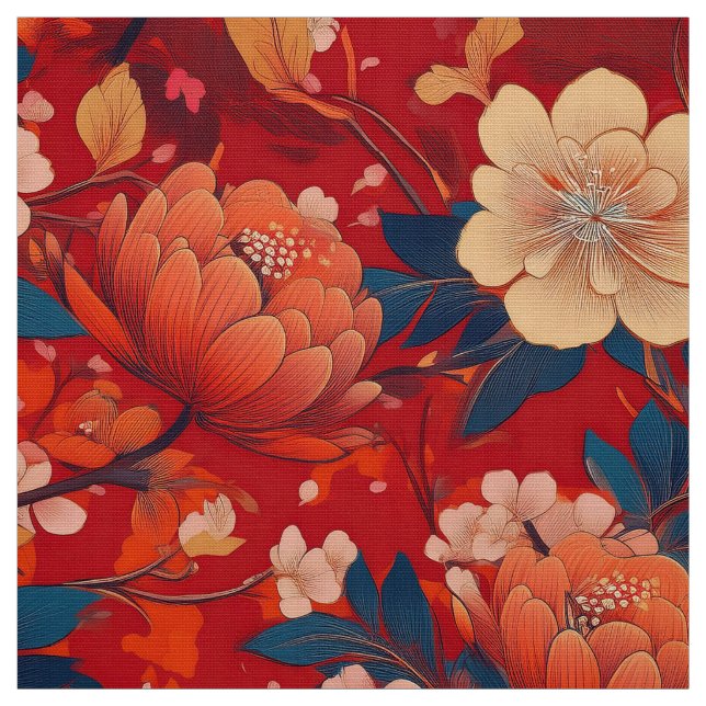 tela inspirada en el kimono japonés (Retal)