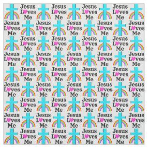 TELA INSPIRAR JESÚS AZUL CRISTIANO CRUZ ME AMA