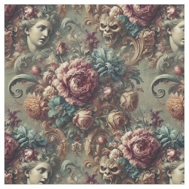 Tela Ira afectuosa - Tile clásico victoriano gótico (De cerca)