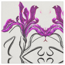 Tela Iris púrpura pintado