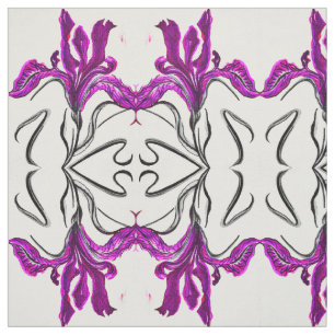 Tela Iris púrpura pintado