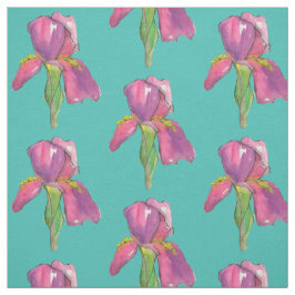 Tela Iris turquesa rosa morado