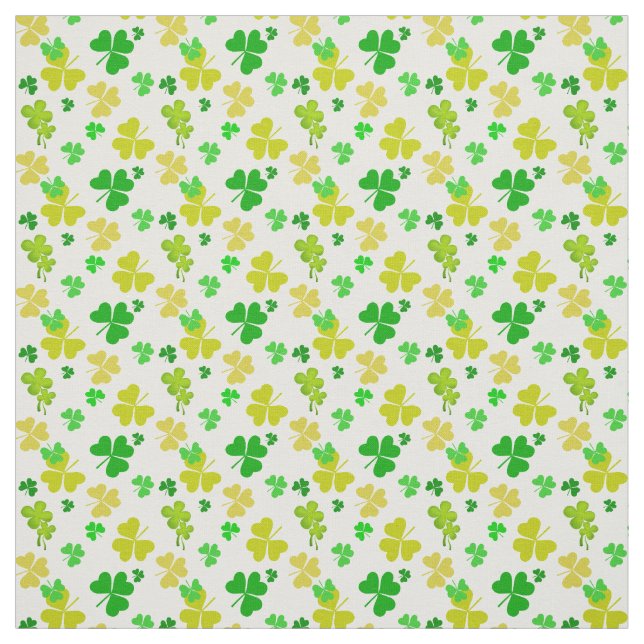 Tela irish tres hojas clover patrón (Retal)
