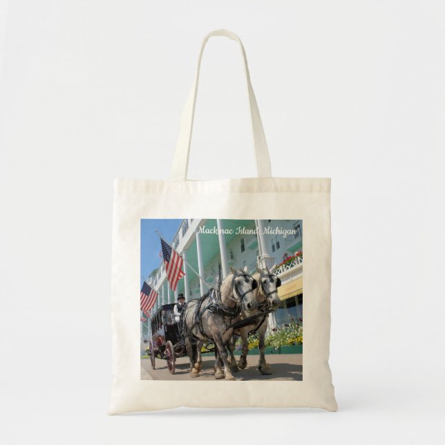 Tela Isla de Mackinac - tote y bolso (Frente)