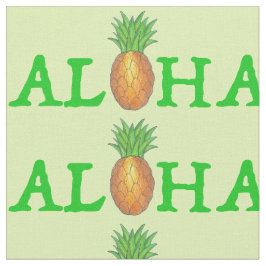 Tela Isla Tropical ALOHA Pineapple Green