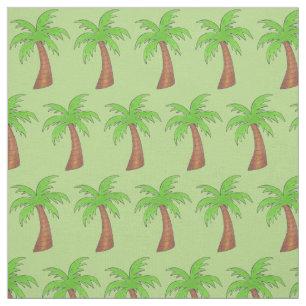 Tela Isla Tropical de Árbol de Palma Verde Hawaii Beach