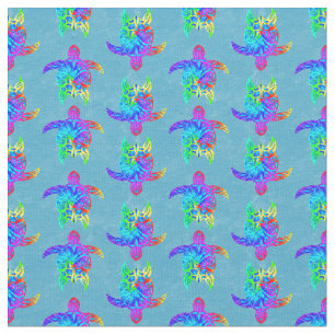 Tela Islas Tribales de Ocean Blue Tie Dye