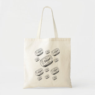 Tela Jabón de bolso de tote de presupuesto
