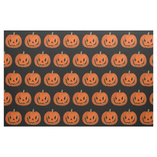 Tela Jack Pumpkin sonriente ("Cuarto gordo" (fat quarter))