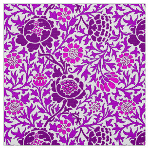 Tela Jacobean Floral, Amethyst Purple y Lilac
