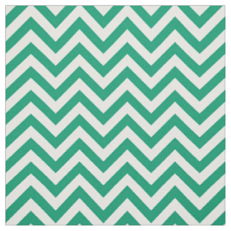 Tela Jade Green, LG blanco Chevron ZigZag Patrón 12I