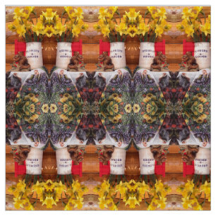 Tela "Jardín de flores de la señorita Elizabeth