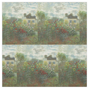 Tela Jardín del artista Monet en Argenteuil Pintura