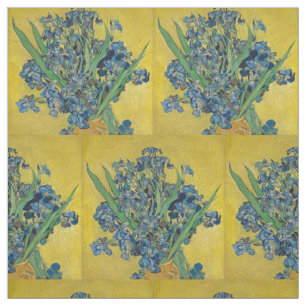 Tela Jarrón Van Gogh con Iris Clasicismo Impresionista