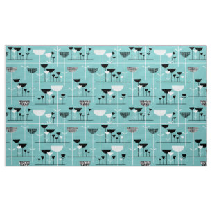 Tela Jazz moderno - Azul claro 80C6C6