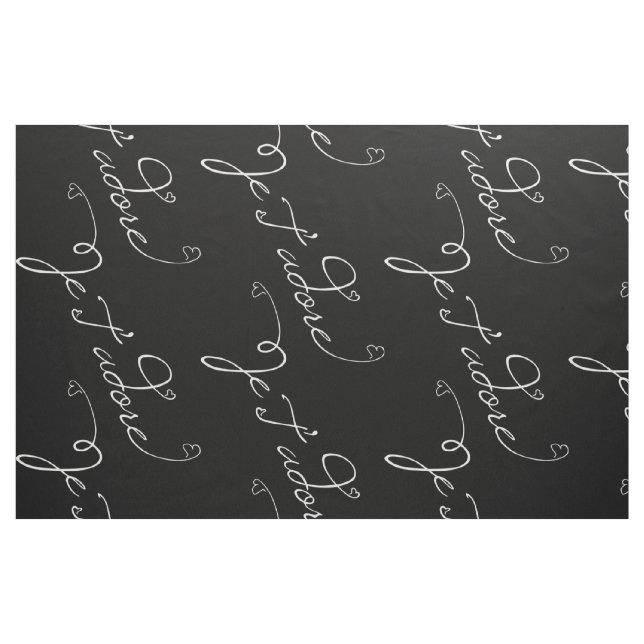 Tela Je T adore ("Cuarto gordo" (fat quarter))