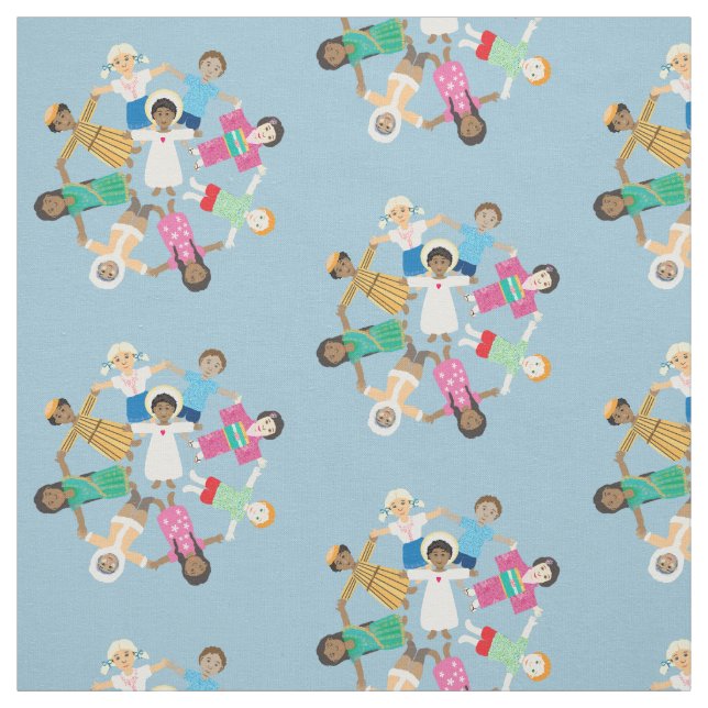 Tela Jesús ama a los niños pequeños (Retal)