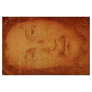 Tela Jesús Sagrado Rostro Rojo Manoppello Ropa de lino