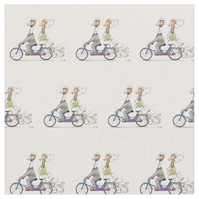 Tela jirafas de pareja boda (De cerca)