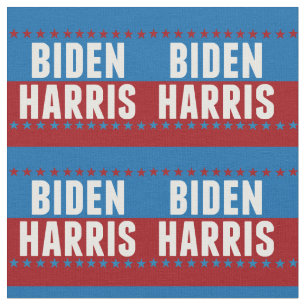 Tela Joe Biden Kamala Harris Estrellas Rojas Azules