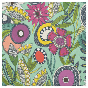 Tela joie floral mint