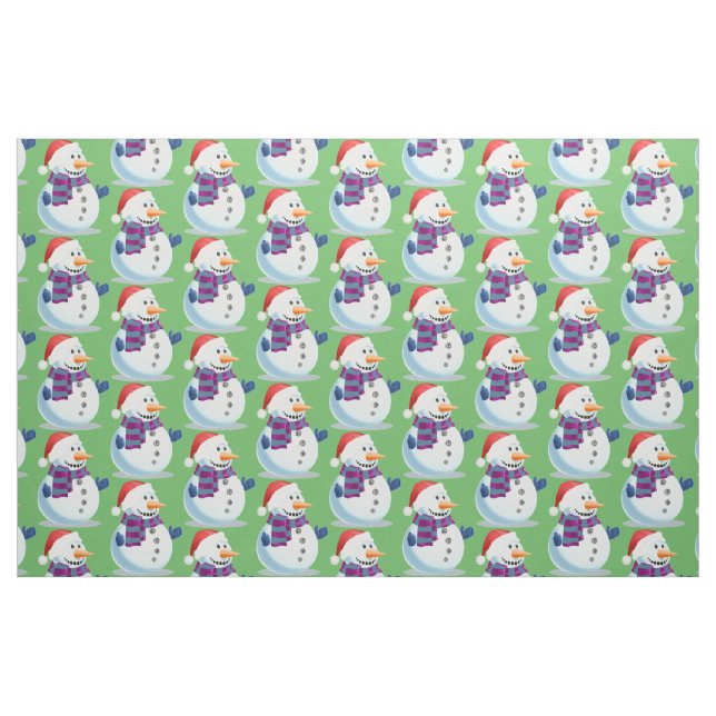 Tela Jolly Snowman ("Cuarto gordo" (fat quarter))