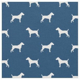 Tela jota de la silueta azul marino