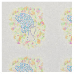 Tela Joy Heart Guardian Angel Fabric Material de Arte