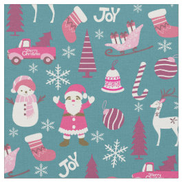 Tela Joy Navidades Turquoise