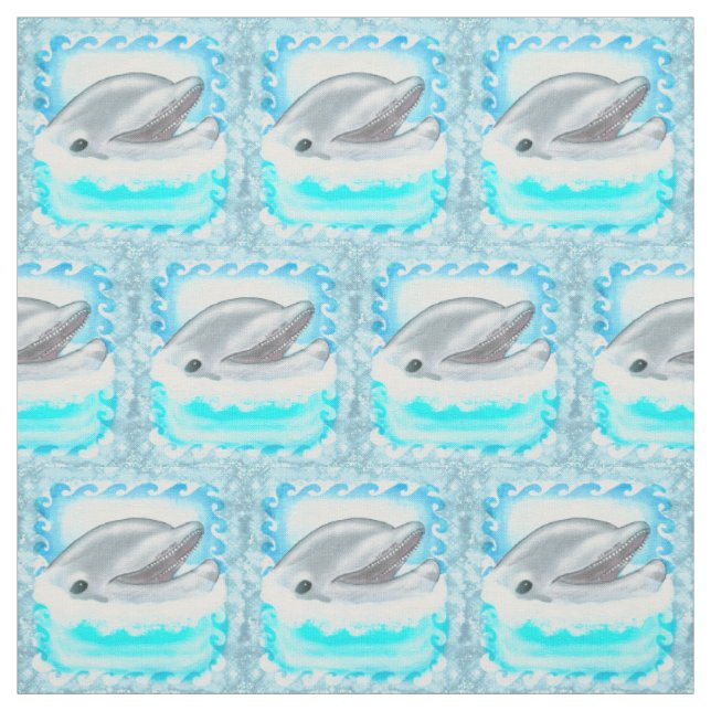 Tela Juego de delfines (Retal)