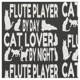 Tela Jugador de flauta para el amante del gato