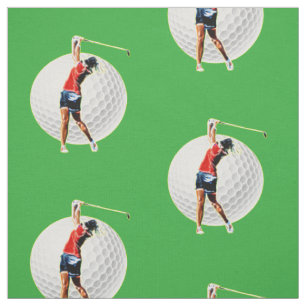Tela Jugador de golf psicodélico que brilla