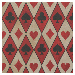 Tela Jugar con tarjeta en rojo y blanco