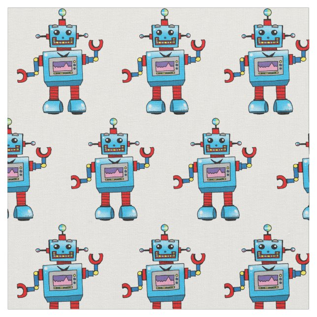 Tela juguete lindo del robot (De cerca)