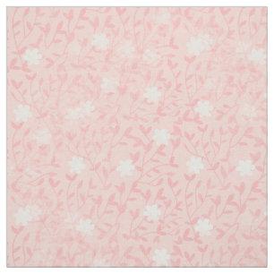 Tela Juicy Pink Tiny Floral Pattern