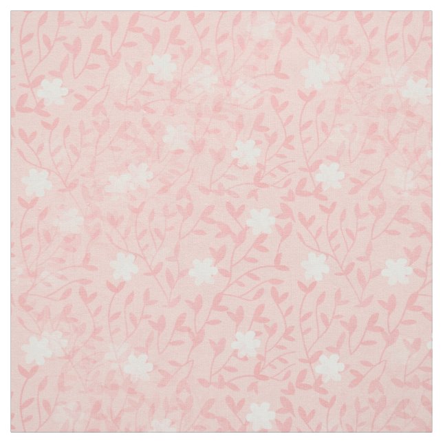 Tela Juicy Pink Tiny Floral Pattern (Retal)