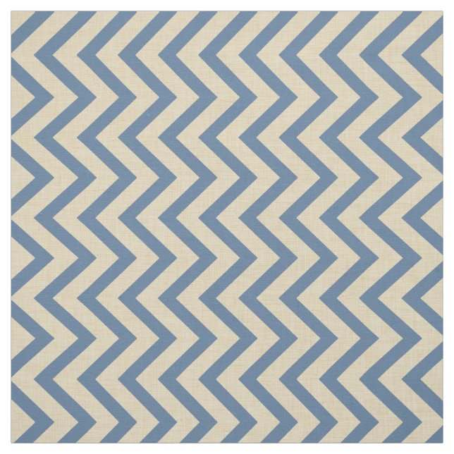 Tela Kashmire Blue Spice Moods Chevrons (Retal)