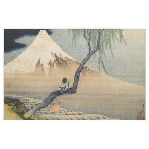 Tela Katsushika Hokusai - Muchacho viendo el Monte Fuji