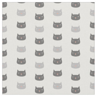 Tela Kawaii Cats Pattered Fabric