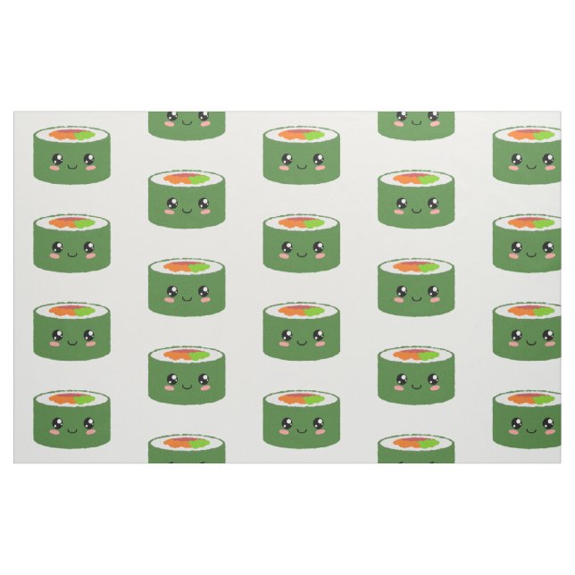Tela Kawaii Sushi ("Cuarto gordo" (fat quarter))