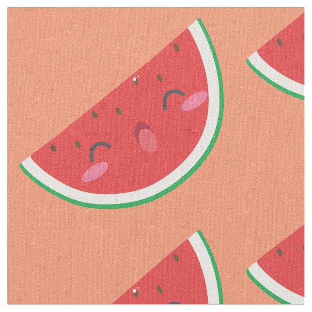 Tela Kawaii Watermelon (De cerca)